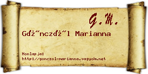 Gönczöl Marianna névjegykártya