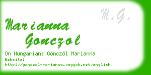 marianna gonczol business card